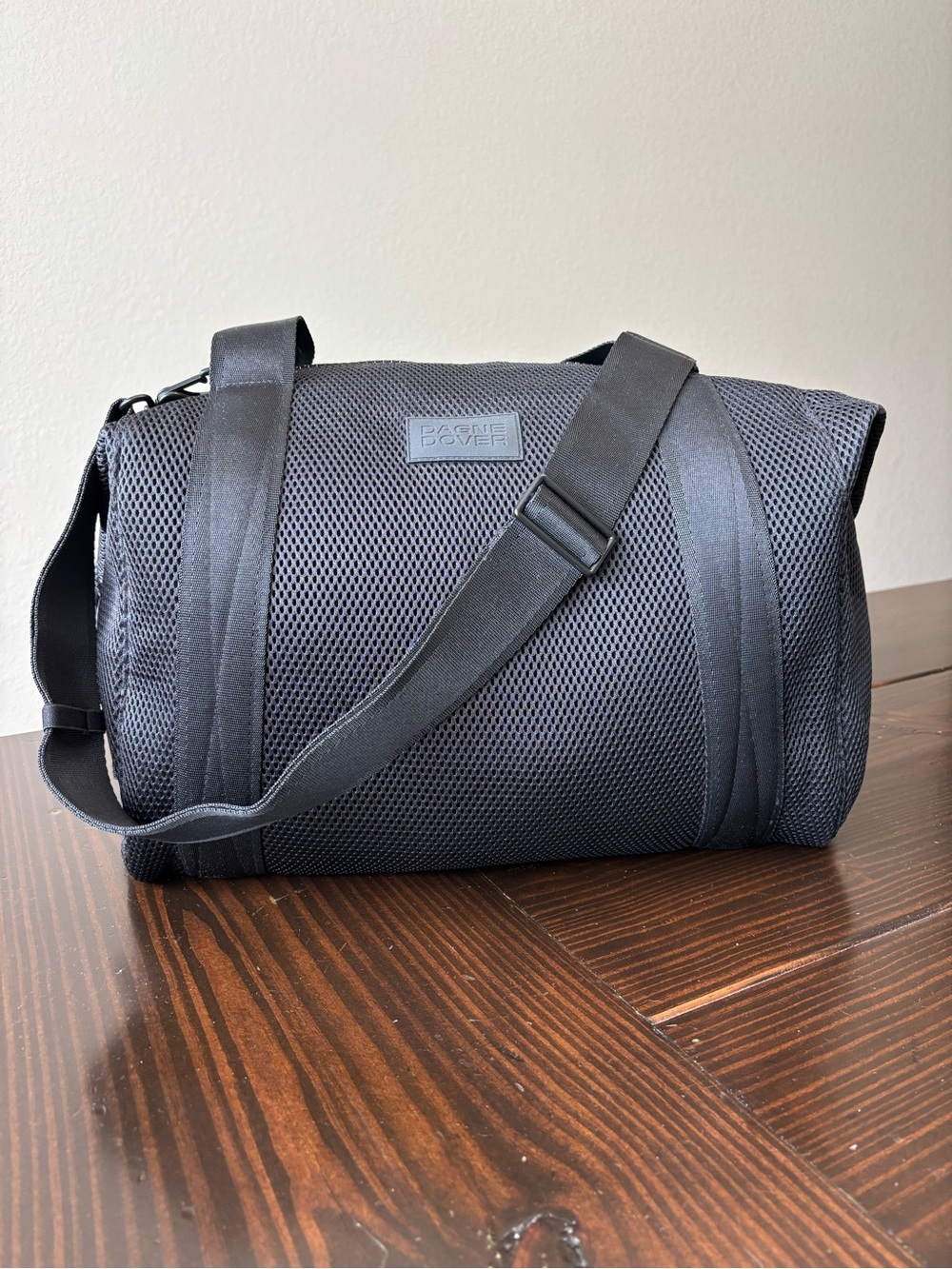 Dagne Dover Large Black Mesh Landon Carryall Bag